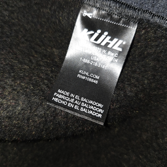 Kuhl Interceptr Jacket Mens Medium Black Full Zip Fleece Hiking Four Pockets - Picture 2 of 6